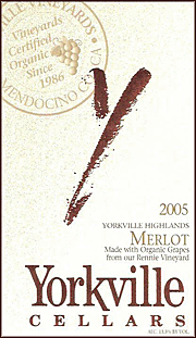 Yorkville Cellars 2005 Merlot